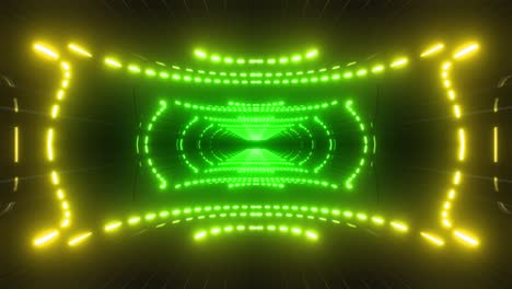 neon tunnel lightshow