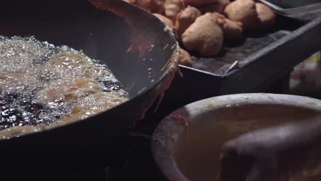 potato pakora recipe making closeup view