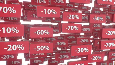 discount sale numbers background loop