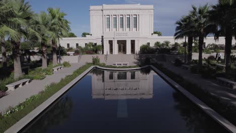aerial shot of the mesa arizona temple