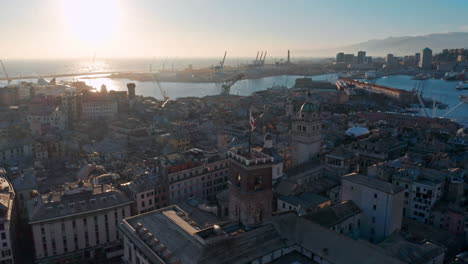 scenic and historic port city on the ligurian coast - genoa, italy