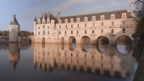 chateau de chenonceau: a majestic castle reflecting on the river cher