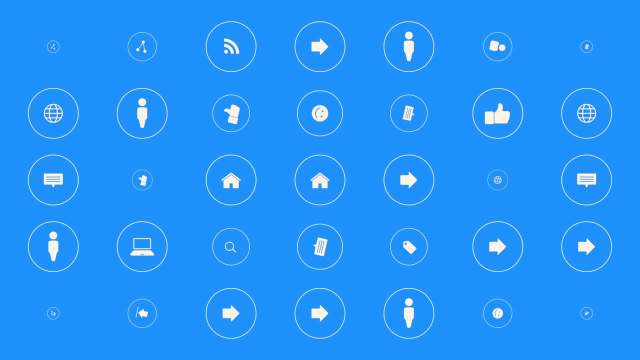 patrón de iconos de red