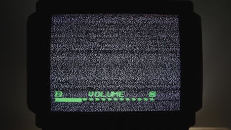 ruido de la televisión sin volumen de la señal de audio