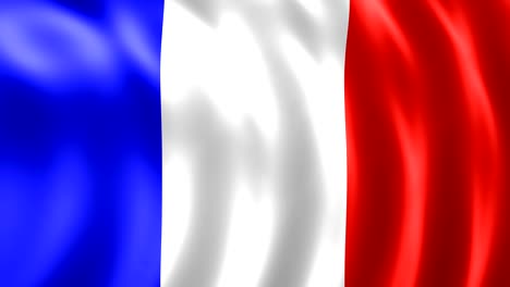 bandera de satén realista de francia bandera francesa animada en 3d en bucle sin fin tricolor renderización bandera de francia ondeando en el viento en 4k 60p optimizado para reducir el tamaño o nativo