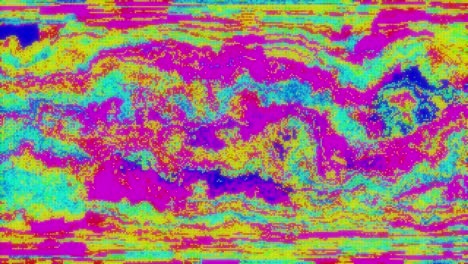 ondas coloridas parpadeando y parpadeando contra un fondo azul