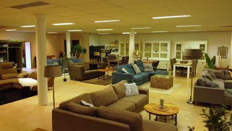living room furniture showroom