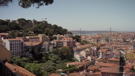 lisbon cityscape from above