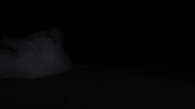 Smoke cloud on dark background