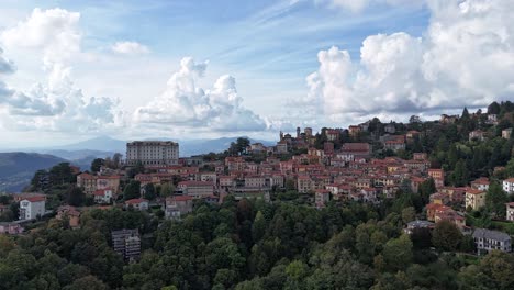 a hyperlapse of a mountain town