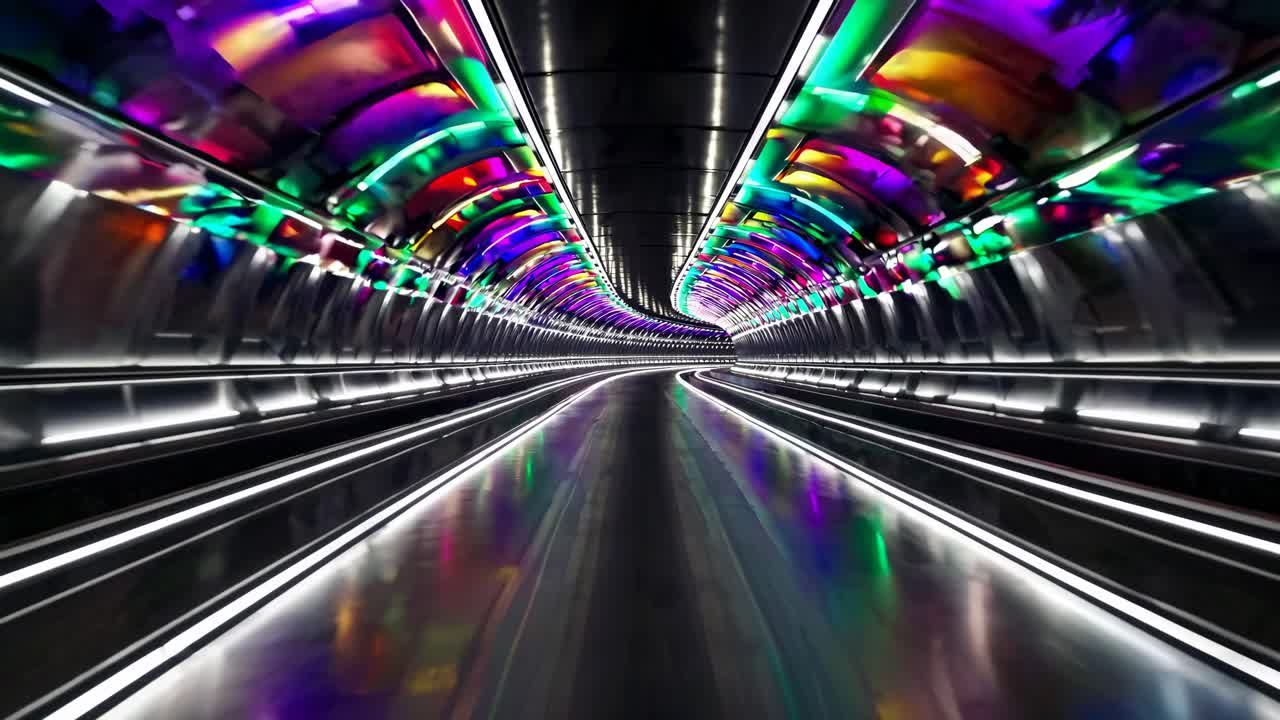 Vibrant Colorful Tunnel