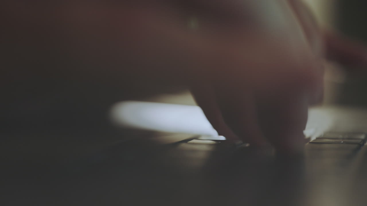 Person Typing on a Laptop