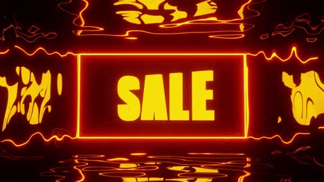 floating in the midst of fire fire discount sale. loop animation