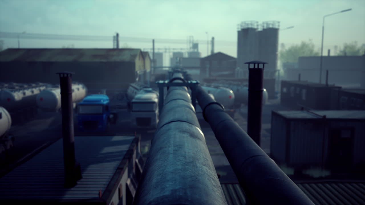 equipo de la terminal de combustible del aeropuerto internacional