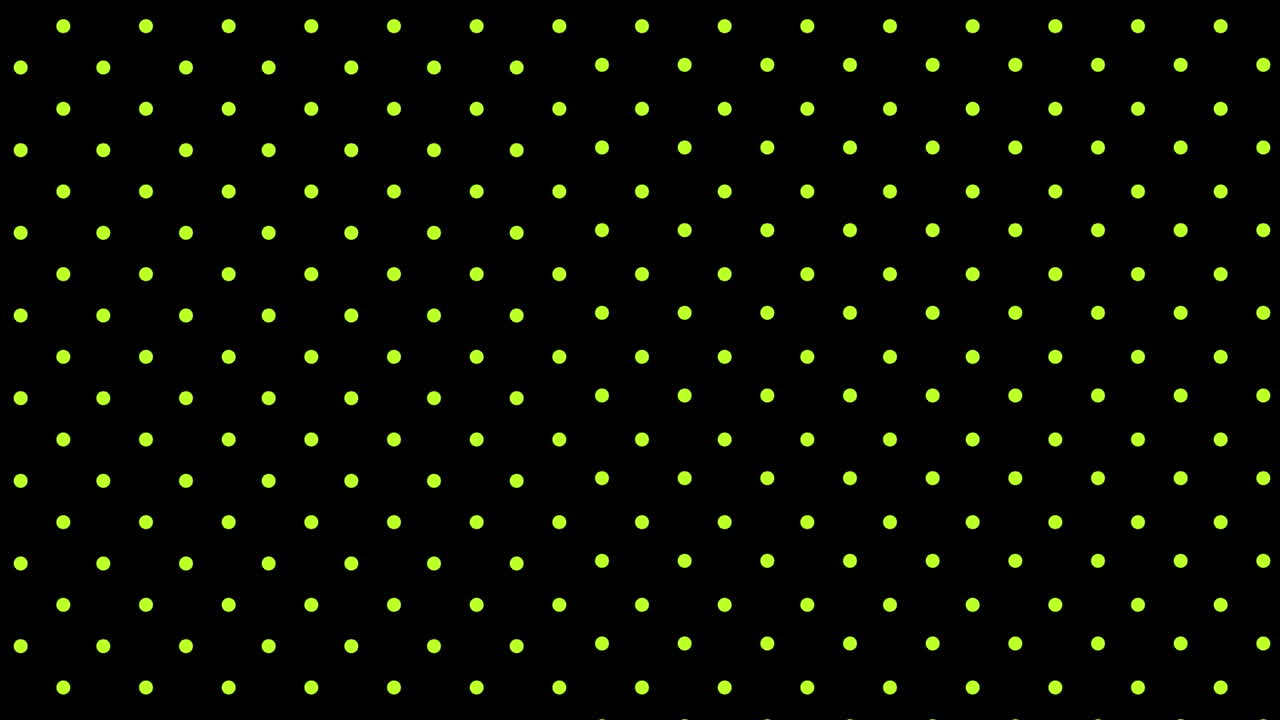 puntos amarillos pulsantes en negro