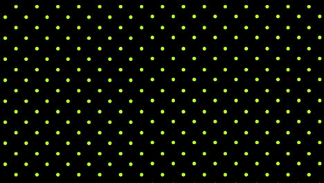 pulsating yellow dots on black