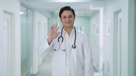 Happy-Indian-doctor-saying-hello