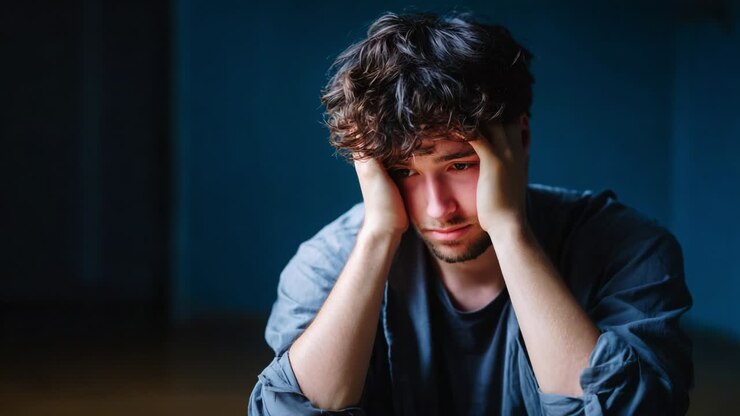 A Deep Exploration of Emotional Turmoil: Capturing the Introspection and Vulnerability of a Young Man Grappling with Inner Struggles and Mental Health Through a Series of Powerful Visual Frames