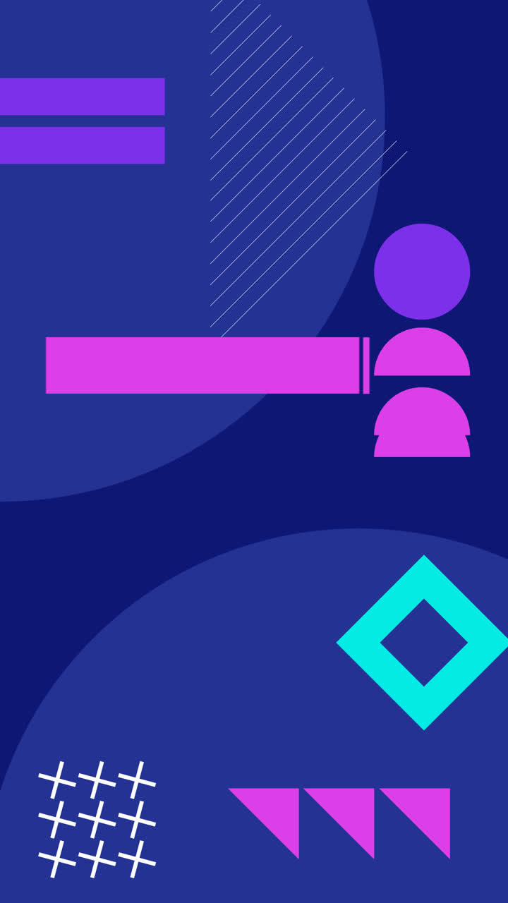 gráfico de movimiento de la plantilla de diseño abstracto geométrico