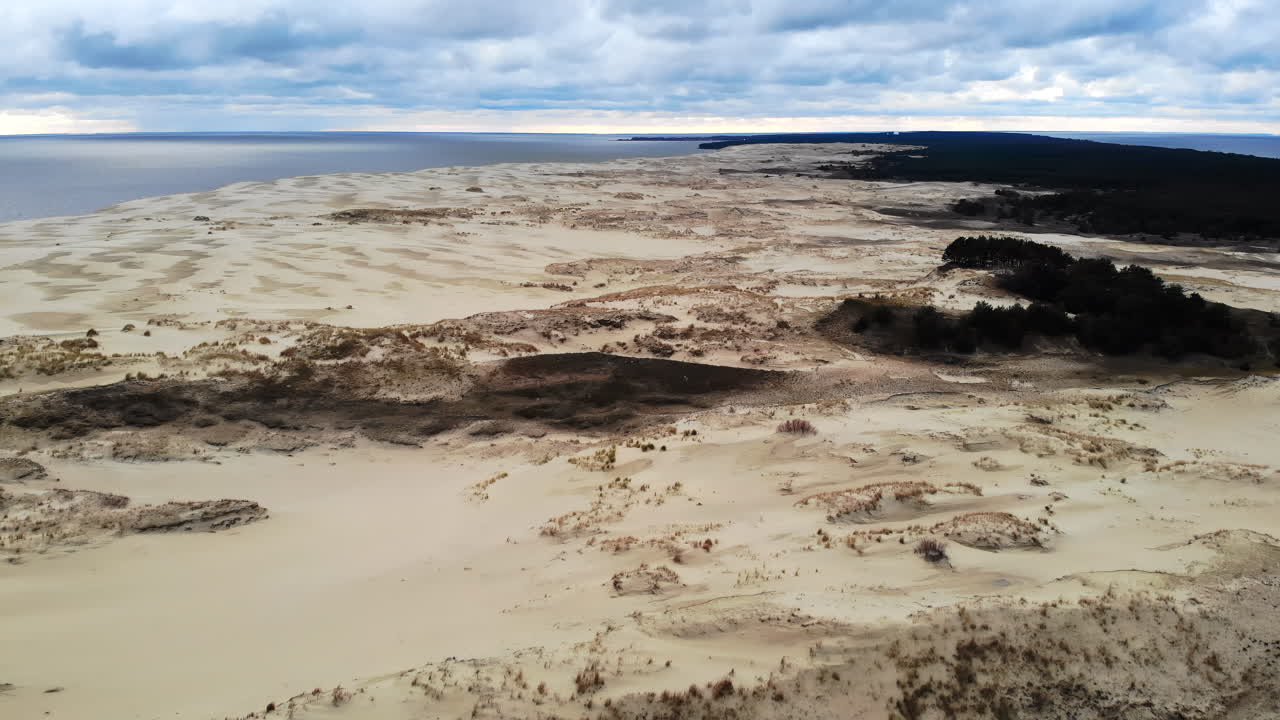 Aerial View of Curonian Spit Landscape