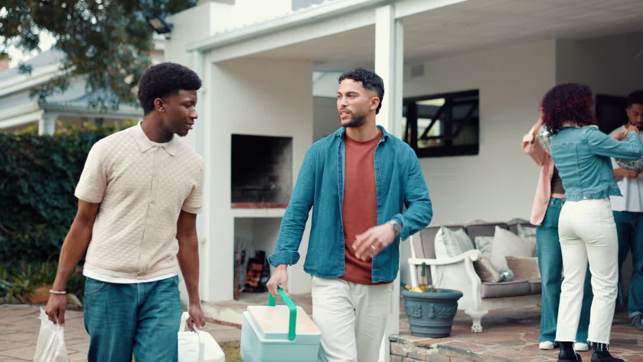 Friends Gather for an Outdoor Celebration
