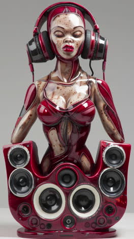 porcelain-female-statue-dolls-with-audio-speakers-and-headphones-made-with-AI