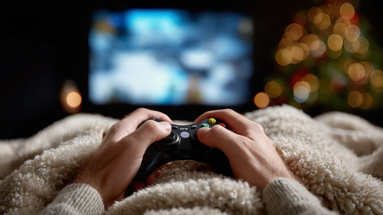 Esperienza di gioco confortevole: goditi una sessione rilassante con un controller in mano, avvolto in una morbida coperta mentre guardi uno schermo colorato