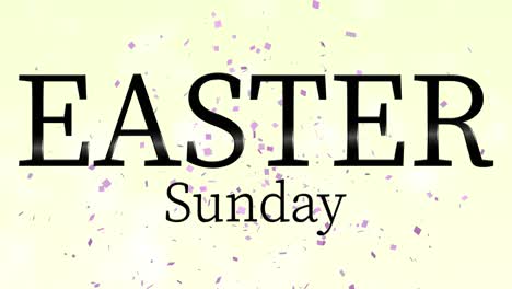 evento del domingo de pascua texto animación gráficos en movimiento