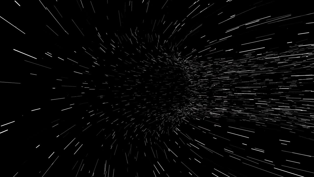 Flying through a tunnel in space