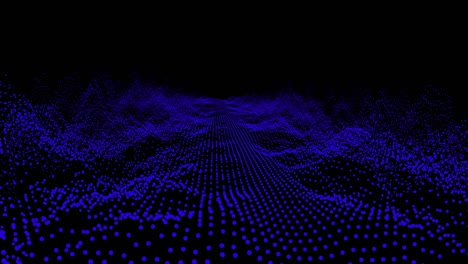 futuristic abstract blue waveform sound audio music ball oscillation, visualization wave technology digital surface