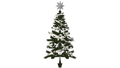decoración navidad árbol víspera giratorio animación cgi