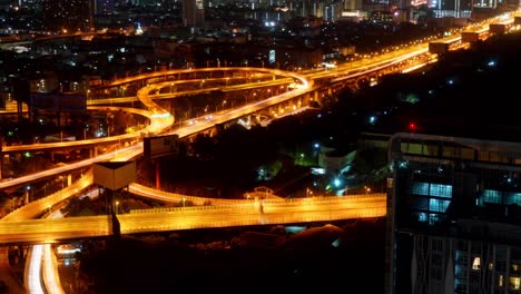 ciudad de bangkog noche lapso de tiempo