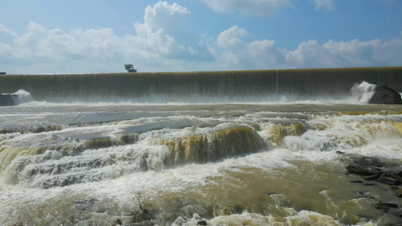 Waterfall Rajdari Devdari and Latif Shah Dam Aerial View
