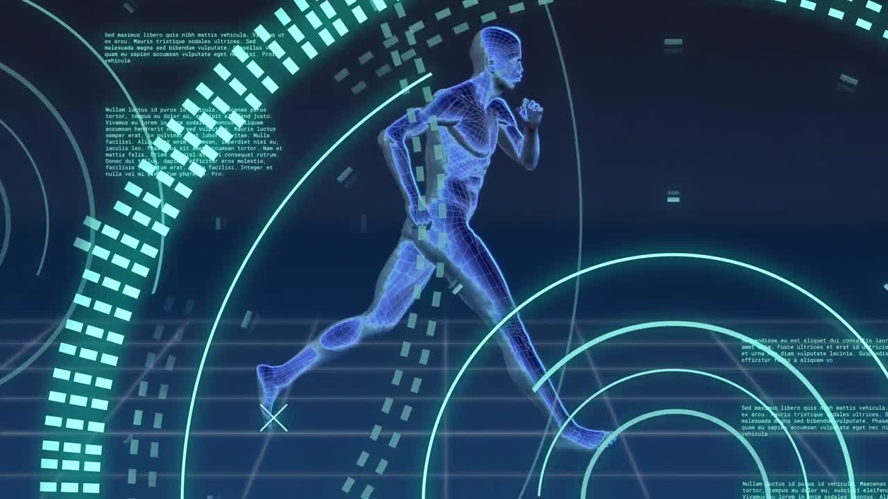 데이터 처리 및 스 스캔의 애니메이션 스레톤 실행