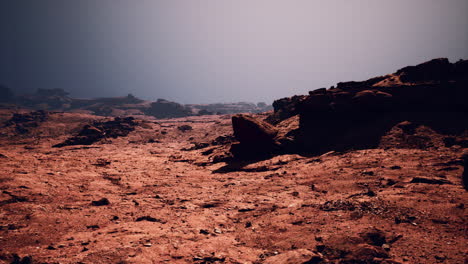 a red planet landscape