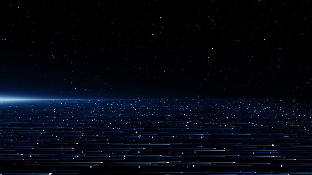 Particles Blue dust abstract light bokeh motion titles cinematic background loop