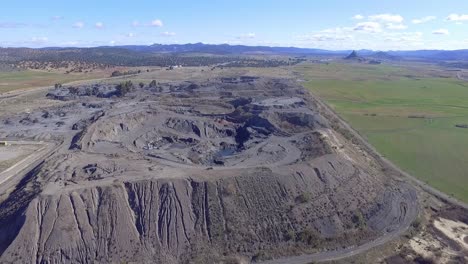 Huge-coal-tip-close-to-Peñarroya-Spain-erial-shot