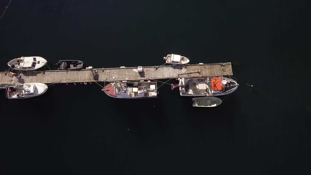 노르웨이 의 하모이 에 있는 작은 항구 의 위쪽 사진