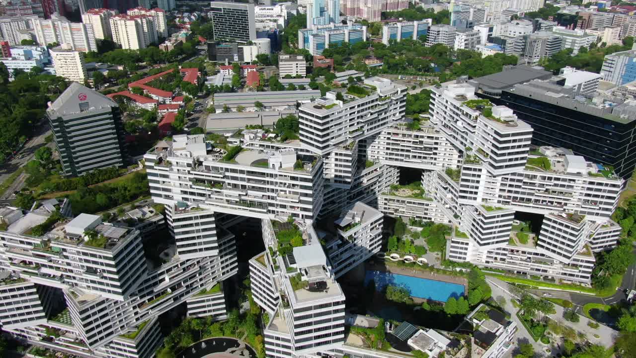 Interlace - Aerial Footage showing the Luxurious Condo and Unique Architecture