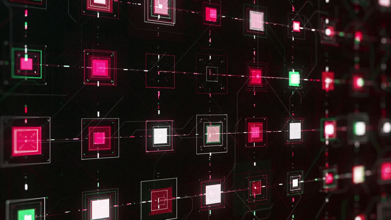 Abstract Circuit Board Visualization