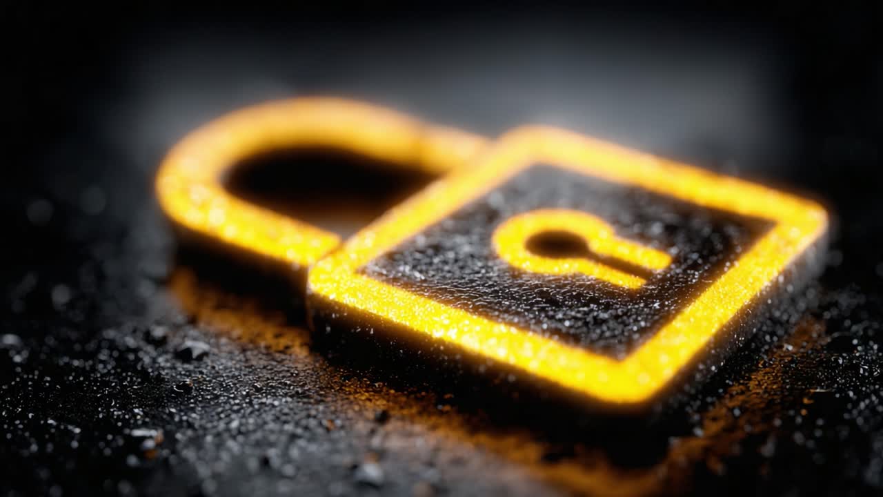 A Vibrantly Illuminated Key Icon Symbolizing Security and Protection, Highlighting the Importance of Safeguarding Digital Assets in a Modern World