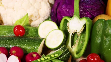 a vibrant display of assorted fresh vegetables