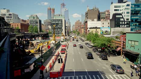 overview on 10th street seen from the highline