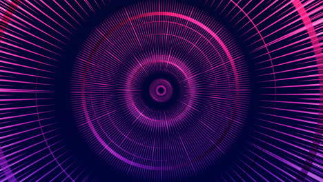 motion graphic of abstract colourful circles background in violet and blue