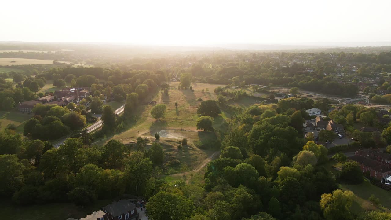 영국 켄트 시골 드론 영상, 항공 영상