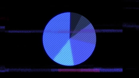 animación de interferencia sobre el escaneo de alcance en fondo negro