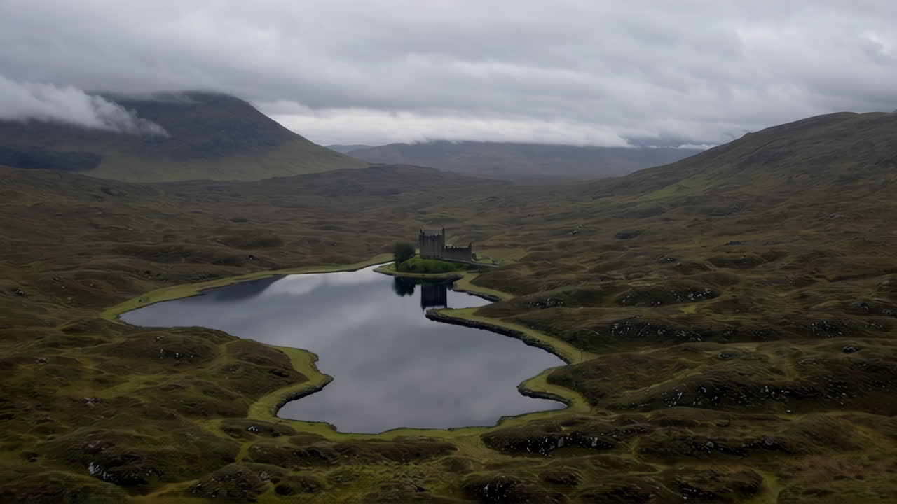 Scottish Highlands Castle and Loch