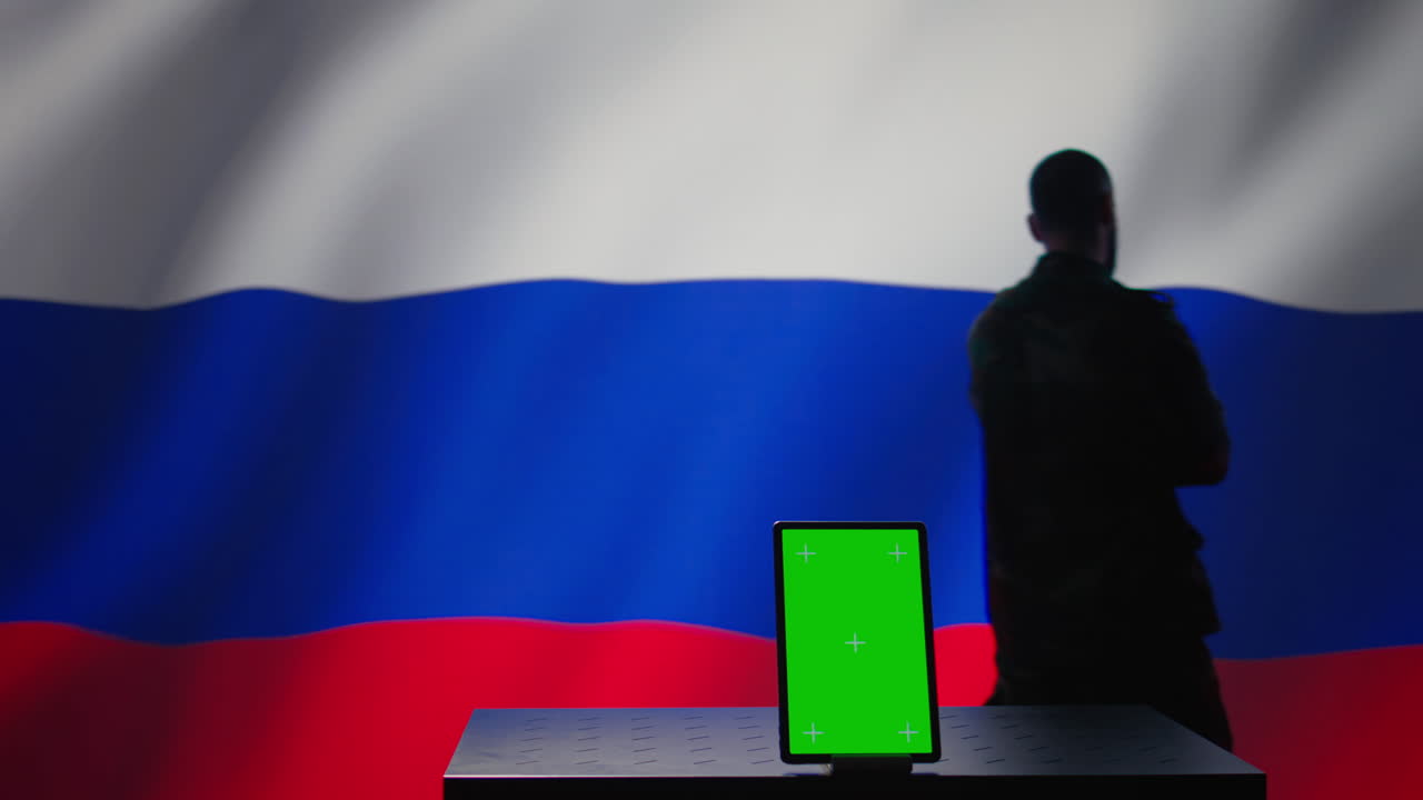 러시아 국가 보안 서비스가 테러 공격을 조정하는 데 사용한 모형 태블릿