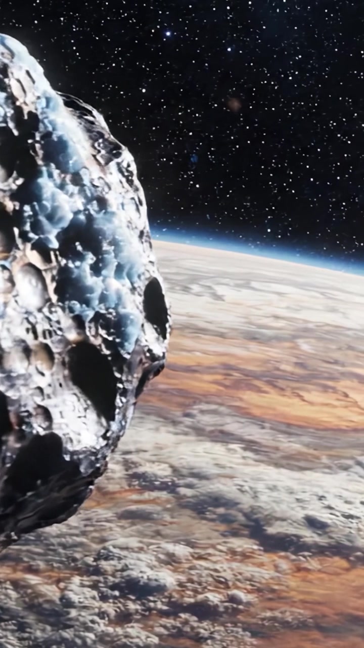 Una vista ipnotizzante della Terra dallo spazio: osserva gli strati atmosferici della Terra e l'universo sconfinato oltre in questa straordinaria esperienza visiva.