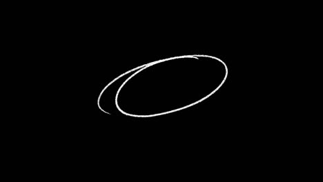 circles hand drawn animation with screen blending mode stock video